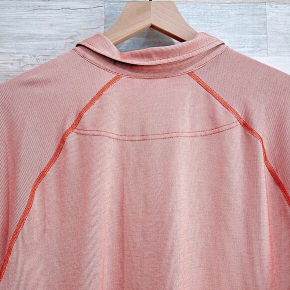 RHONE Delta Pique Mesh Performance Tech Golf Polo Shirt Orange Mens XXL 2XL - Picture 4 of 6